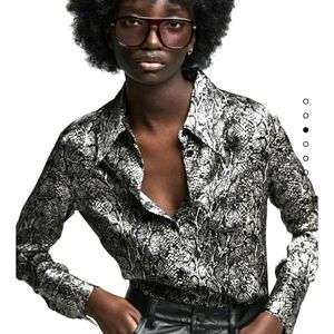 ZARA ANIMAL PRINT SHIRT Satineffect bloggers favorite